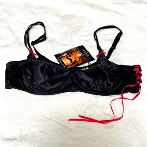 Hustler Lingerie logo jacquard Bra. New. Size M